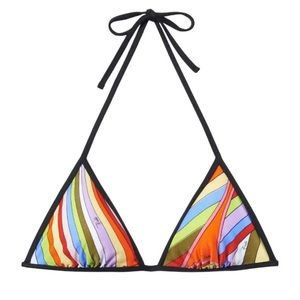 Emilio PUCCI Iride Print Triangle Bikini Top